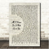 Heart All I Wanna Do Is Make Love to You Vintage Script Song Lyric Print