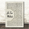 Lara Fabian Je suis malade Vintage Script Song Lyric Print