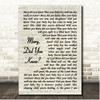 Mark Lowry Mary, Did You Know Vintage Script Song Lyric Print