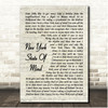Billy Joel New York State Of Mind Vintage Script Song Lyric Print