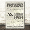 Sixx A.M. Skin Vintage Script Song Lyric Print