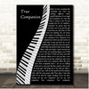 Marc Cohn True Companion Piano Song Lyric Print