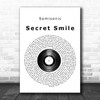 Semisonic Secret Smile Vinyl Record Song Lyric Music Wall Art Print