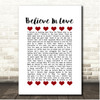 Charlie Worsham Believe In Love Red Hearts In Row Song Lyric Print Charlie Worsham Believe In Love Red Hearts In Row Song Lyric Print