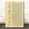 Alan Jackson Small Town Southern Man Rustic Script Song Lyric Print