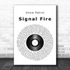 Snow Patrol Signal Fire Vinyl Record Song Lyric Music Wall Art Print