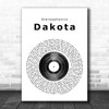 Stereophonics Dakota Vinyl Record Song Lyric Music Wall Art Print