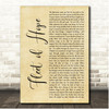 Indigo Girls Fleet of Hope Rustic Script Song Lyric Print