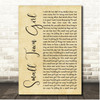 John Cafferty & The Beaver Brown Band Small Town Girl Rustic Script Song Lyric Print