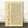 Kate Rusby Who Will Sing Me Lullabies Rustic Script Song Lyric Print