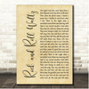 Kay Starr Rock and Roll Waltz Rustic Script Song Lyric Print