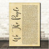 Kid Rock We The People Rustic Script Song Lyric Print