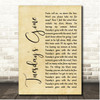 Lynyrd Skynyrd Tuesday's Gone Rustic Script Song Lyric Print