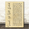 Morrissey Seasick, Yet Still Docked Rustic Script Song Lyric Print