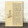 Mr. Probz Waves Rustic Script Song Lyric Print