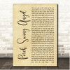 Muscadine Bloodline Porch swing angel Rustic Script Song Lyric Print