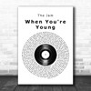 The Jam When You're Young Vinyl Record Song Lyric Music Wall Art Print