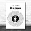 The Killers Human Vinyl Record Song Lyric Music Wall Art Print