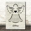 Billy Joel Lullabye (Goodnight, My Angel) Music Script Angel Song Lyric Print