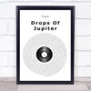 Train Drops Of Jupiter Vinyl Record Song Lyric Music Wall Art Print