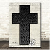 Jordan Feliz The River Script Christian Memorial Cross Song Lyric Print