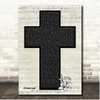 Bone Thugs-N-Harmony Crossroad Script Christian Memorial Cross Song Lyric Print