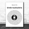 Westlife Unbreakable Vinyl Record Song Lyric Music Wall Art Print