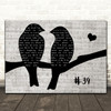 Dave Matthews #34 Music Script Lovebirds Song Lyric Print