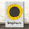 Rex Orange County Sunflower Script Sunflower Song Lyric Print