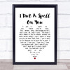 I Put A Spell On You Nina Simone Heart Song Lyric Music Wall Art Print