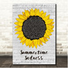 Lana Del Rey Summertime Sadness Script Sunflower Song Lyric Print