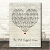 Johnny Cash The Old Rugged Cross Script Heart Song Lyric Print
