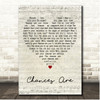 Johnny Mathis Chances Are Script Heart Song Lyric Print