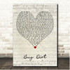 Jordan Davis Buy Dirt Script Heart Song Lyric Print