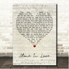 Journey Stone In Love Script Heart Song Lyric Print