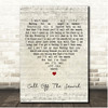 Katie Melua Call Off The Search Script Heart Song Lyric Print