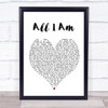 Jess Glynne All I Am Heart Song Lyric Music Wall Art Print