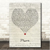 Matthew West More Script Heart Song Lyric Print