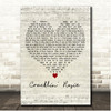 Neil Diamond Cracklin' Rosie Script Heart Song Lyric Print