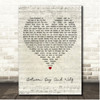 New Model Army Between Dog And Wolf Script Heart Song Lyric Print