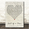 Original Broadway Cast of Kinky Boots Soul of a Man Script Heart Song Lyric Print