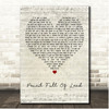 Paolo Nutini Pencil Full Of Lead Script Heart Song Lyric Print