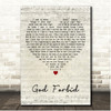 Barenaked Ladies God Forbid Script Heart Song Lyric Print