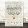 Richard OBrien Im Going Home Script Heart Song Lyric Print