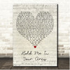 Rick Astley Hold Me In Your Arms Script Heart Song Lyric Print