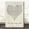 Robert Tepper No Easy Way Out Script Heart Song Lyric Print