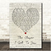 Roberta Flack The Closer I Get to You Script Heart Song Lyric Print