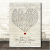 SHINee Selene 6.23 (The Distance Between You and Me) Script Heart Song Lyric Print