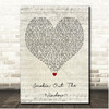 Silk Sonic Smokin Out The Window Script Heart Song Lyric Print