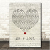 Snoh Aalegra DO 4 LOVE Script Heart Song Lyric Print